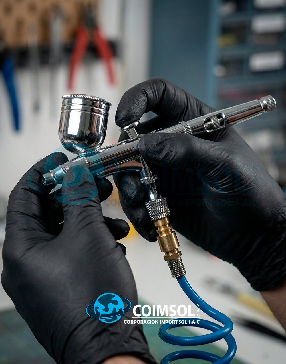 PISTOLA AEROGRÁFICA DE GRAVEDAD CON VASO MULTIPOSICIÓN TRUPER - 11859 - Imagen 2