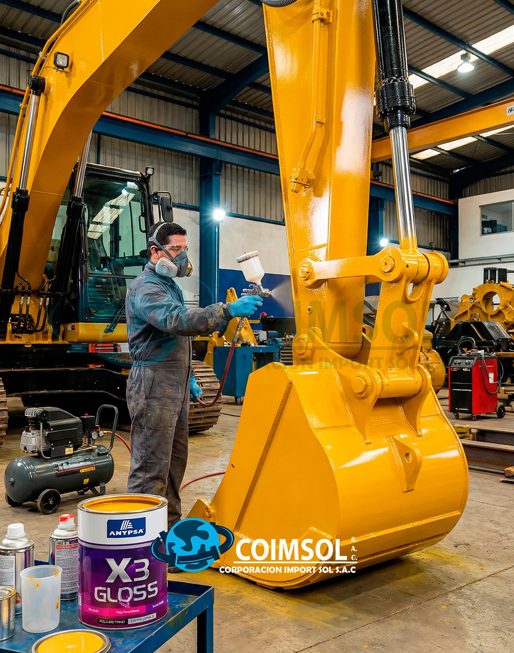 GLOSS POLIURETANO CATALIZABLE X-3 AMARILLO CAT GA-2800 1 GLN ANYPSA - Imagen 2