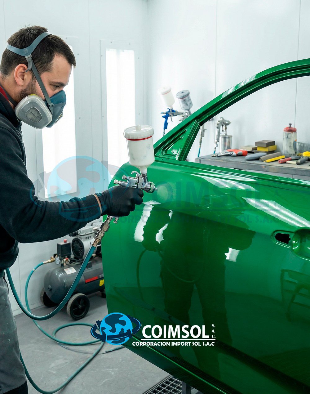 GLOSS POLIURETANO CATALIZABLE X-3 VERDE INDUSTRIAL GA-6080 1 GLN ANYPSA - Imagen 2