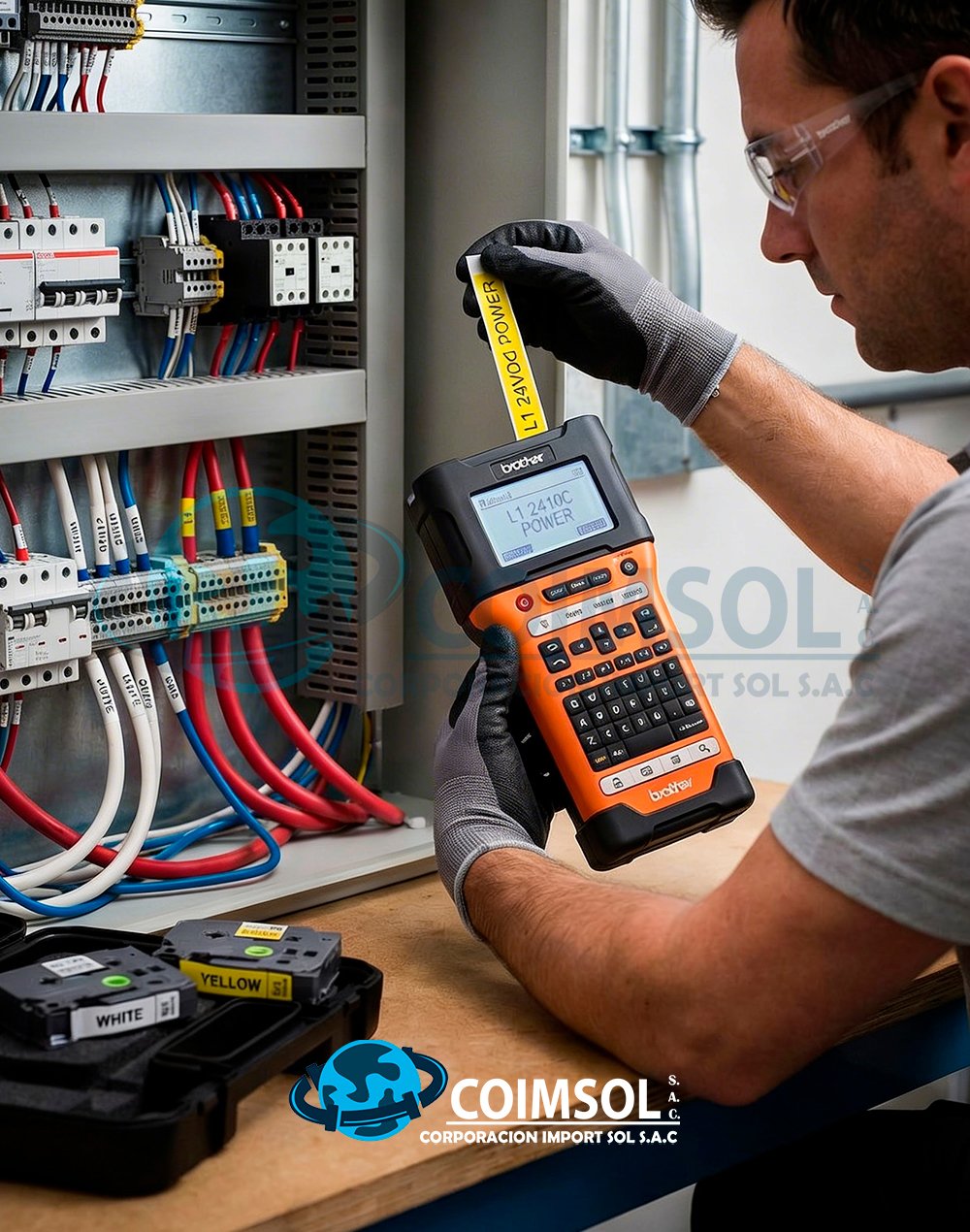 IMPRESORA INDUSTRIAL 24MM WI-FI PORTATIL P-TOUCH E500WVP, BROTHER (BRO.PT-E550W VP) - Imagen 2