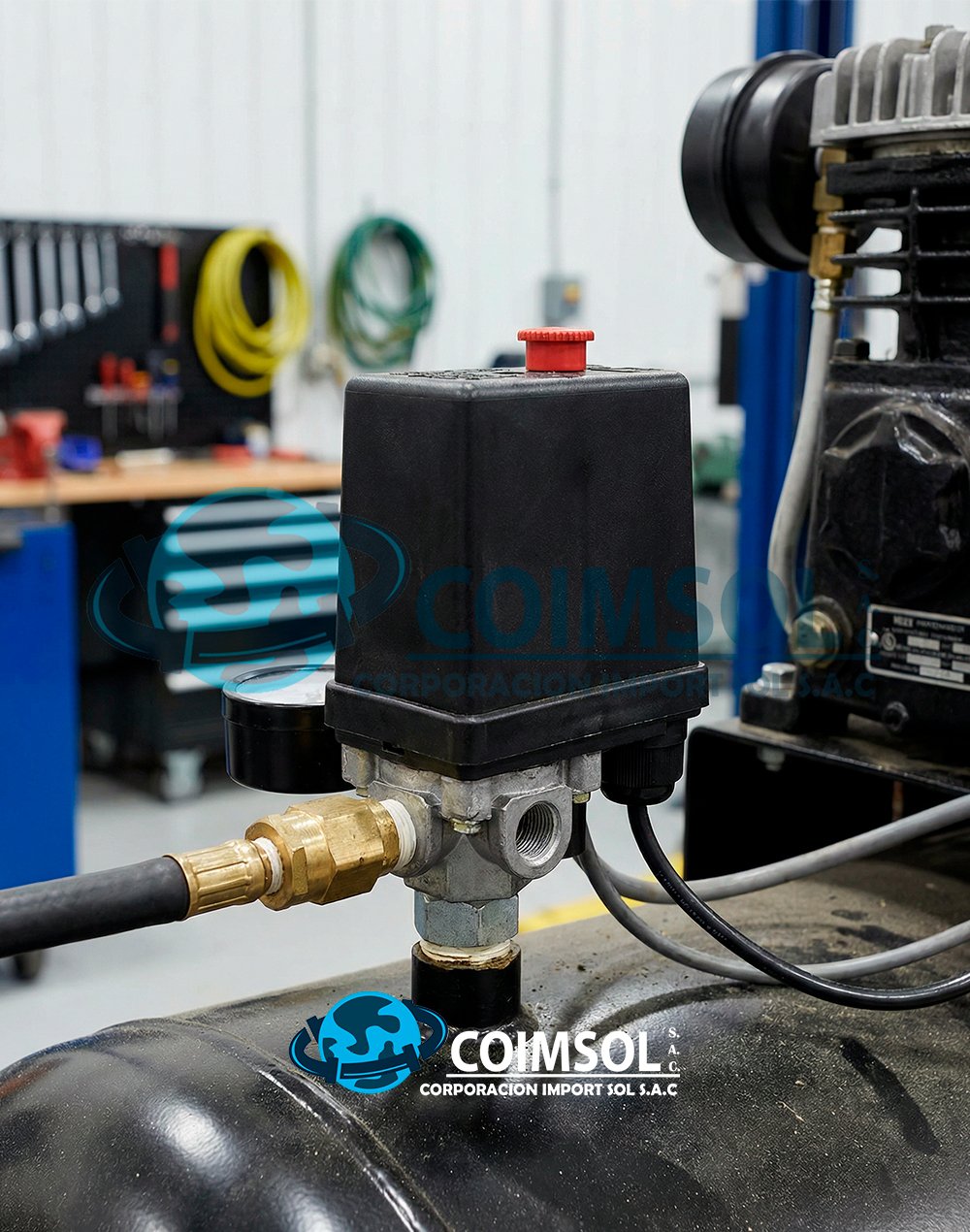 PRESOSTATO AUTOMÁTICO 175PSI PARA COMPRESOR - Imagen 2